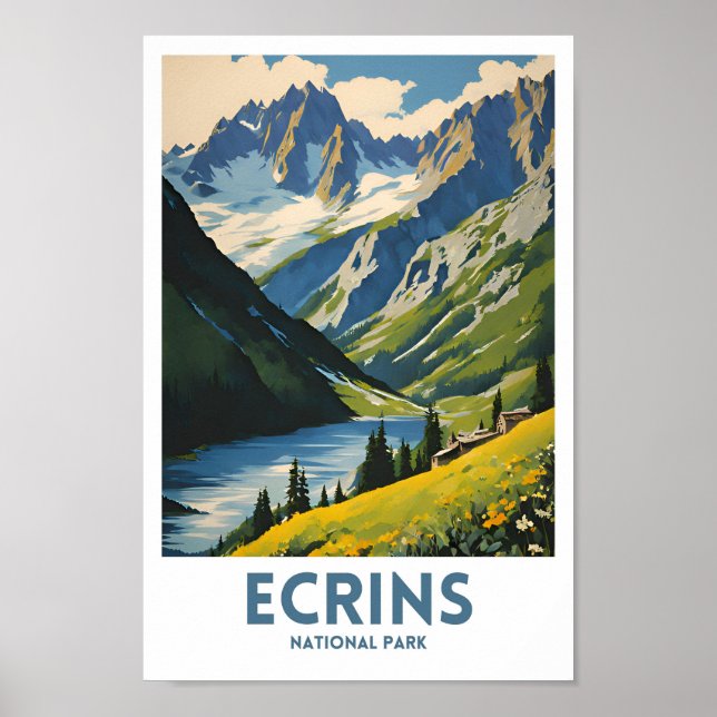 Nationalpark Ecrins Poster (Vorne)