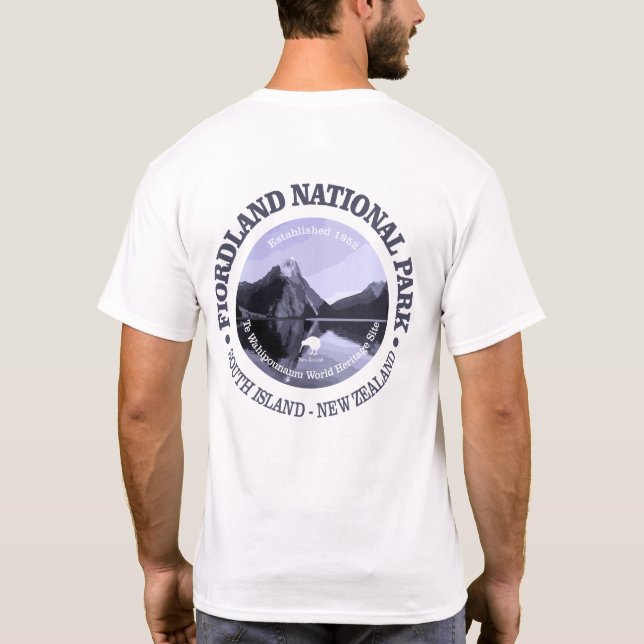 Nationalpark Fiordland T-Shirt (Rückseite)