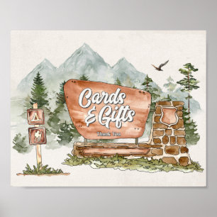 Nationalpark Geburtstagskarten und Geschenkschild Poster