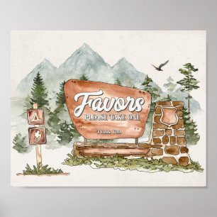 Nationalpark Geburtstagsparty bevorzugt Zeichen Poster