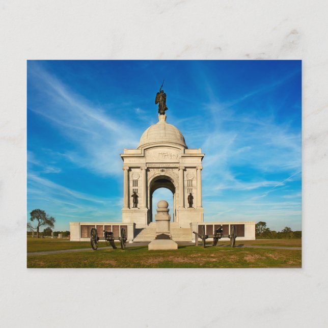 Nationalpark Gettysburg - Gedenkstätte Pennsylvani Postkarte (Vorderseite)