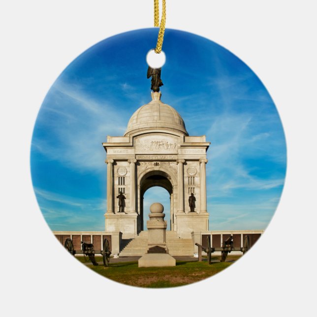 Nationalpark Gettysburg - Pennsylvania-Denkmal Keramikornament (Vorne)