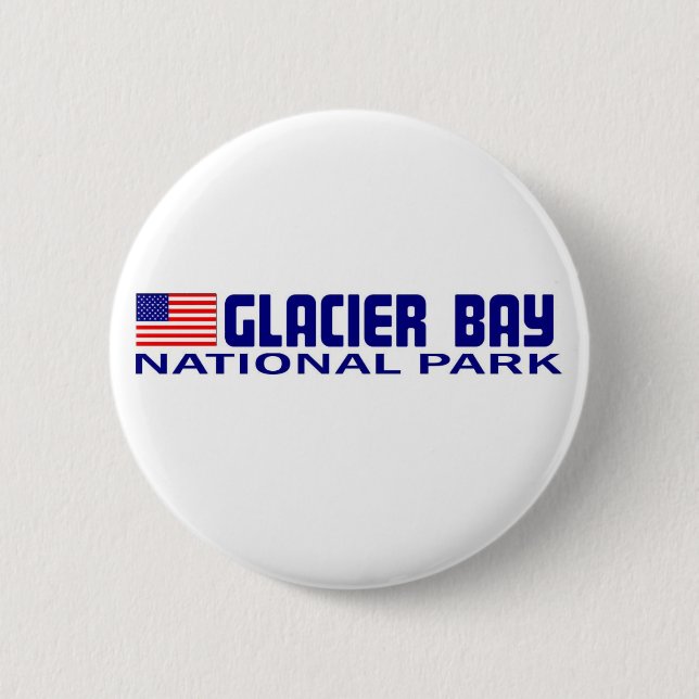 Nationalpark Glacier Bays Button (Vorderseite)