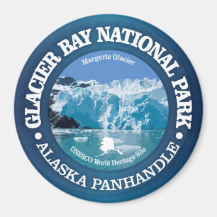 Nationalpark Glacier Bays (Farbe) Magnet