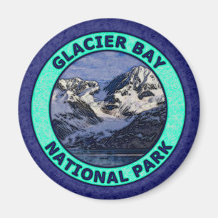 Nationalpark Glacier Bays Magnet