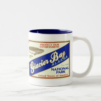 Nationalpark Glacier Bays Zweifarbige Tasse