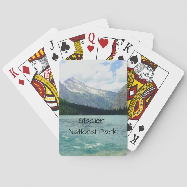 Nationalpark Gletscher Montana Spielkarten (Rückseite)