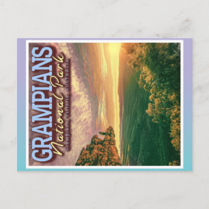 NATIONALPARK GRAMPIANS - SONNENANREISE AUF DEM BER POSTKARTE