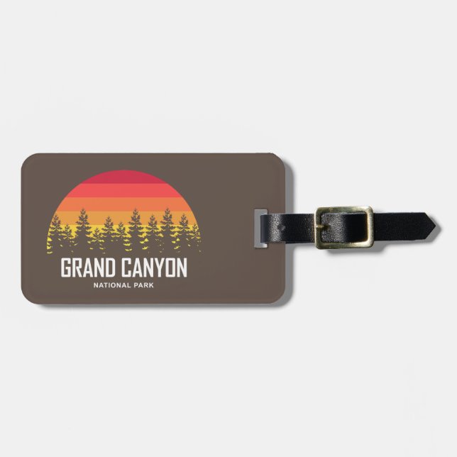 Nationalpark Grand Canyon Gepäckanhänger (Vorderseite horizontal)