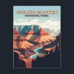 Nationalpark Grand Canyon Postkarte<br><div class="desc">Besichtigen Sie den Colorado River,  der durch die bergige Wüstenlandschaft des Grand Canyon Nationalparks in Arizona führt.</div>
