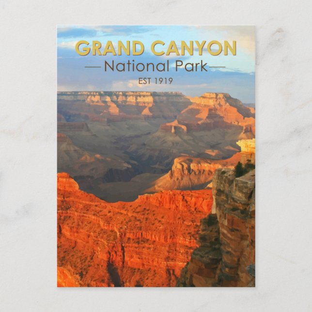 Nationalpark Grand Canyon Postkarte (Vorderseite)