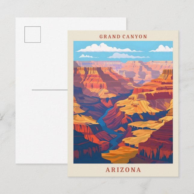 Nationalpark Grand Canyon Postkarte (Vorne/Hinten)