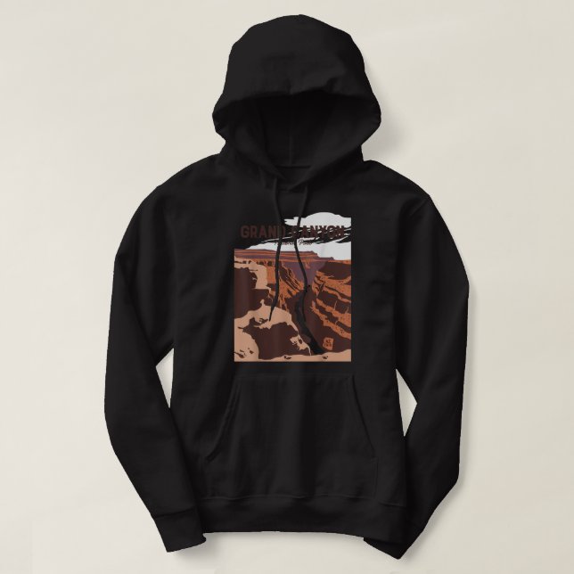 Nationalpark Grand Canyon Vintages Geschenk Hoodie (Design vorne)