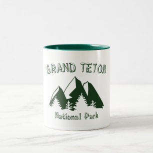 Nationalpark Grand Teton Zweifarbige Tasse