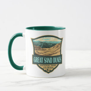 Nationalpark Great Sand Dunes - Illustration Retro Tasse