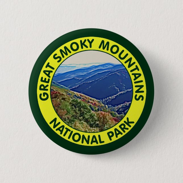Nationalpark Great Smoky Mountains Button (Vorderseite)
