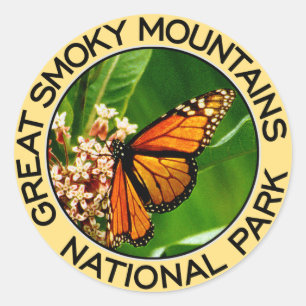 Nationalpark Great Smoky Mountains Runder Aufkleber