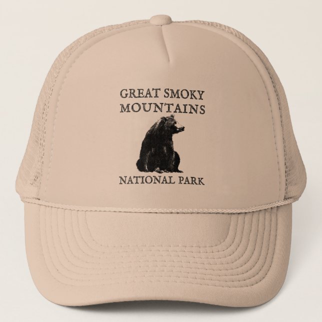 Nationalpark Great Smoky Mountains Truckerkappe (Vorderseite)