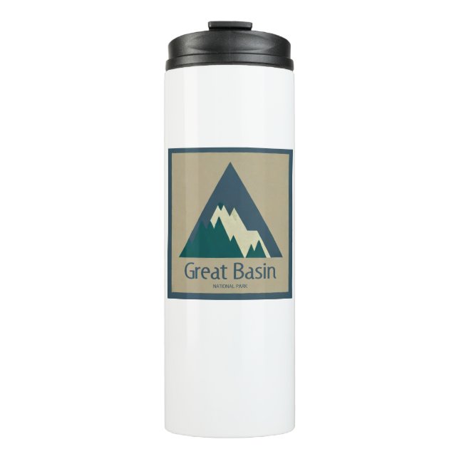 Nationalpark Grosses Becken Rustikal Thermosbecher (Vorderseite)