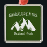 Nationalpark Guadalupe Ornament Aus Metall<br><div class="desc">Der Guadalupe Mountains National Park schützt das weltweit größte Permian Fossil Riff und hat die vier höchsten Gipfel in Texas!</div>