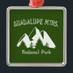 Nationalpark Guadalupe Ornament Aus Metall<br><div class="desc">Der Guadalupe Mountains National Park schützt das weltweit größte Permian Fossil Riff und hat die vier höchsten Gipfel in Texas!</div>