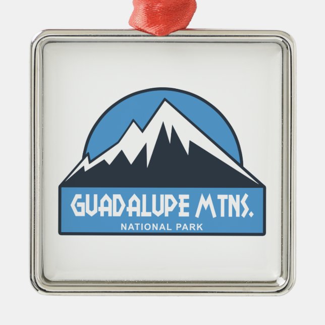 Nationalpark Guadalupe Ornament Aus Metall (Vorne)