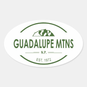 Nationalpark Guadalupe Ovaler Aufkleber