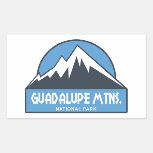Nationalpark Guadalupe Rechteckiger Aufkleber