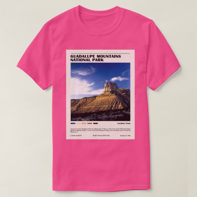Nationalpark Guadalupe T-Shirt (Design vorne)