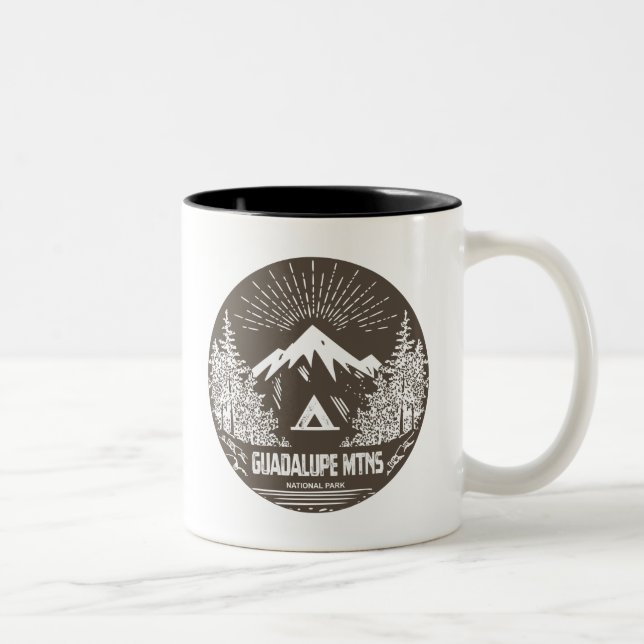 Nationalpark Guadalupe Zweifarbige Tasse (Rechts)