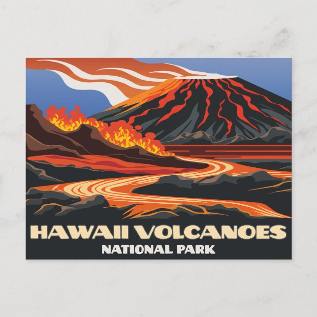 Nationalpark Hawaii Nationalpark Munia Vintag Postkarte (Vorderseite)