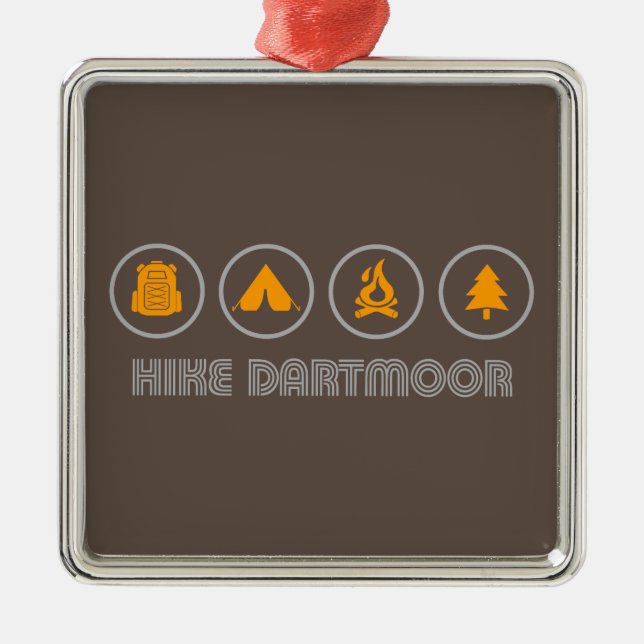 Nationalpark Hike Dartmoor Ornament Aus Metall (Vorne)