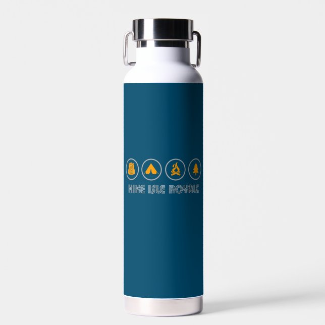 Nationalpark Hippie Isle Royale Trinkflasche (Vorne)