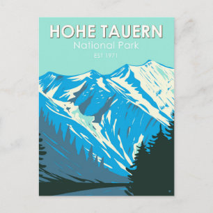 Nationalpark Hohe Tauern Österreich Vintage Postkarte
