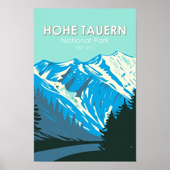 Nationalpark Hohe Tauern Vintag Poster (Vorne)