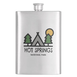 Nationalpark Hot Springs Flachmann