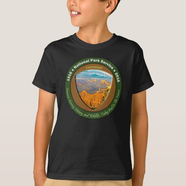 Nationalpark-hundertjährige T-Shirts Grand Canyon (Vorderseite)