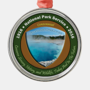 Nationalpark-hundertjährige Verzierung Yellowston Ornament Aus Metall