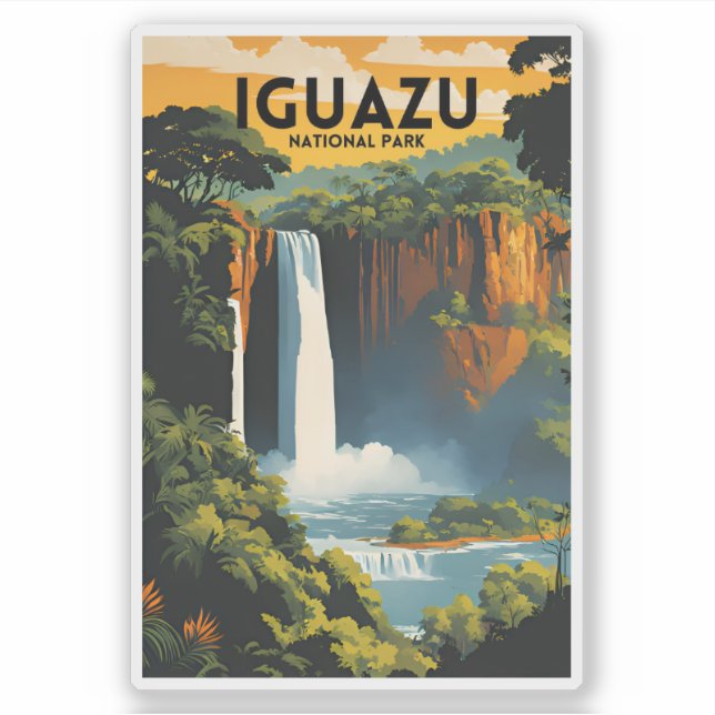 Nationalpark Iguazu Aufkleber (Vorderseite)
