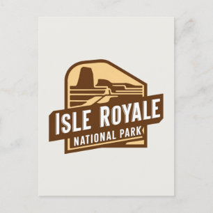 Nationalpark Isle Royale Feiertagspostkarte