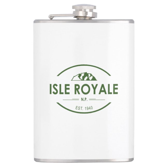 Nationalpark Isle Royale Flachmann (Vorderseite)