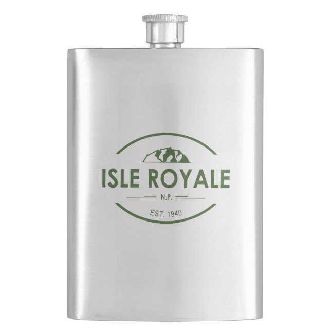 Nationalpark Isle Royale Flachmann (Vorderseite)
