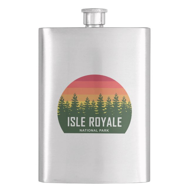 Nationalpark Isle Royale Flachmann (Vorderseite)
