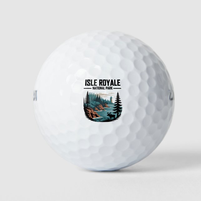 Nationalpark Isle Royale Landschaftlich Wilderness Golfball (Vorderseite)