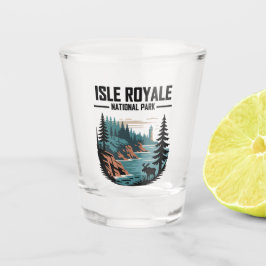 Nationalpark Isle Royale Landschaftlich Wilderness Schnapsglas