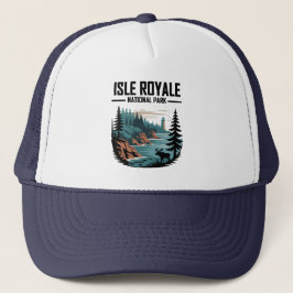 Nationalpark Isle Royale Landschaftlich Wilderness Truckerkappe