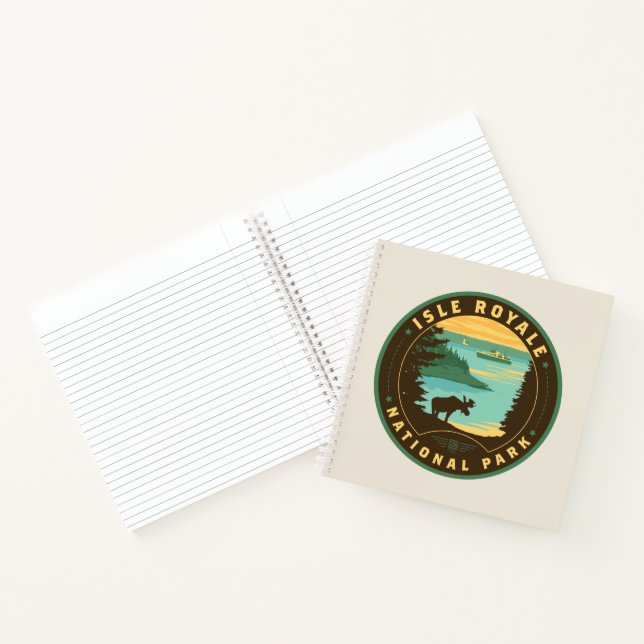 Nationalpark Isle Royale Notizbuch (Innenseite)