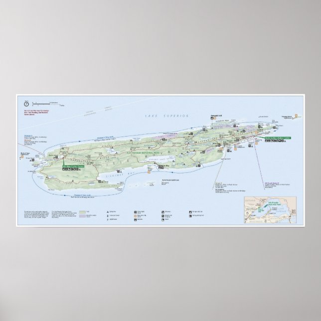 Nationalpark Isle Royale Poster (Vorne)