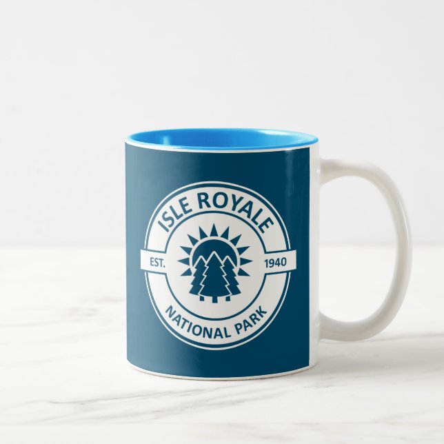 Nationalpark Isle Royale Zweifarbige Tasse (Rechts)