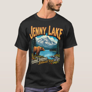 Nationalpark Jenny Lake Vintage Reise Urlaub T-Shirt